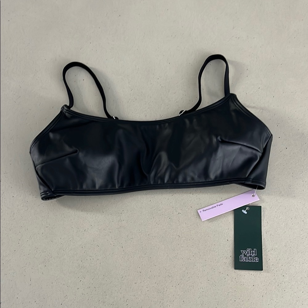 Wild Fable Black Bikini Top Swimwear